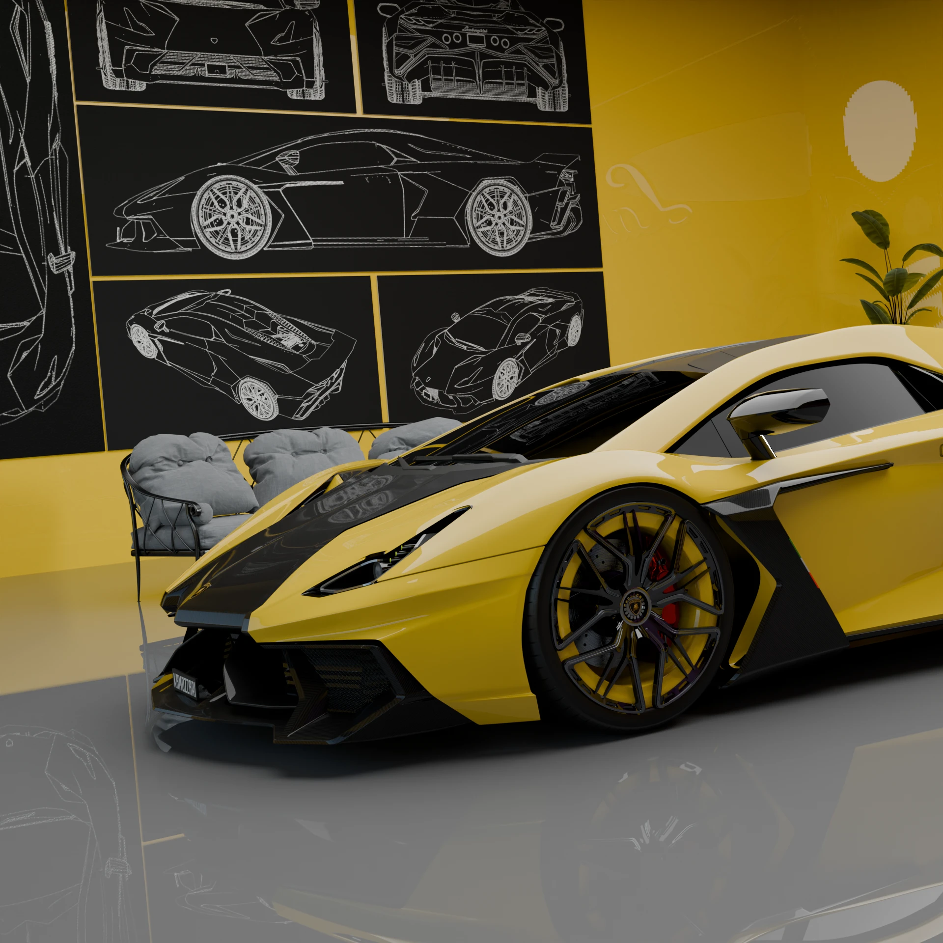 Lambo Concept render 1