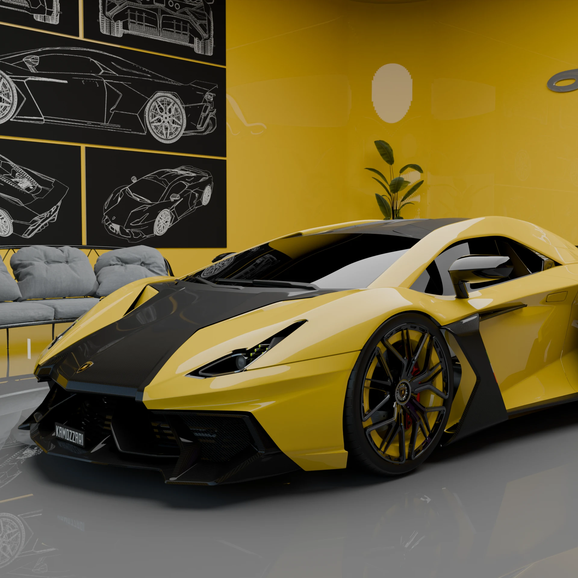 Lambo Concept render 3