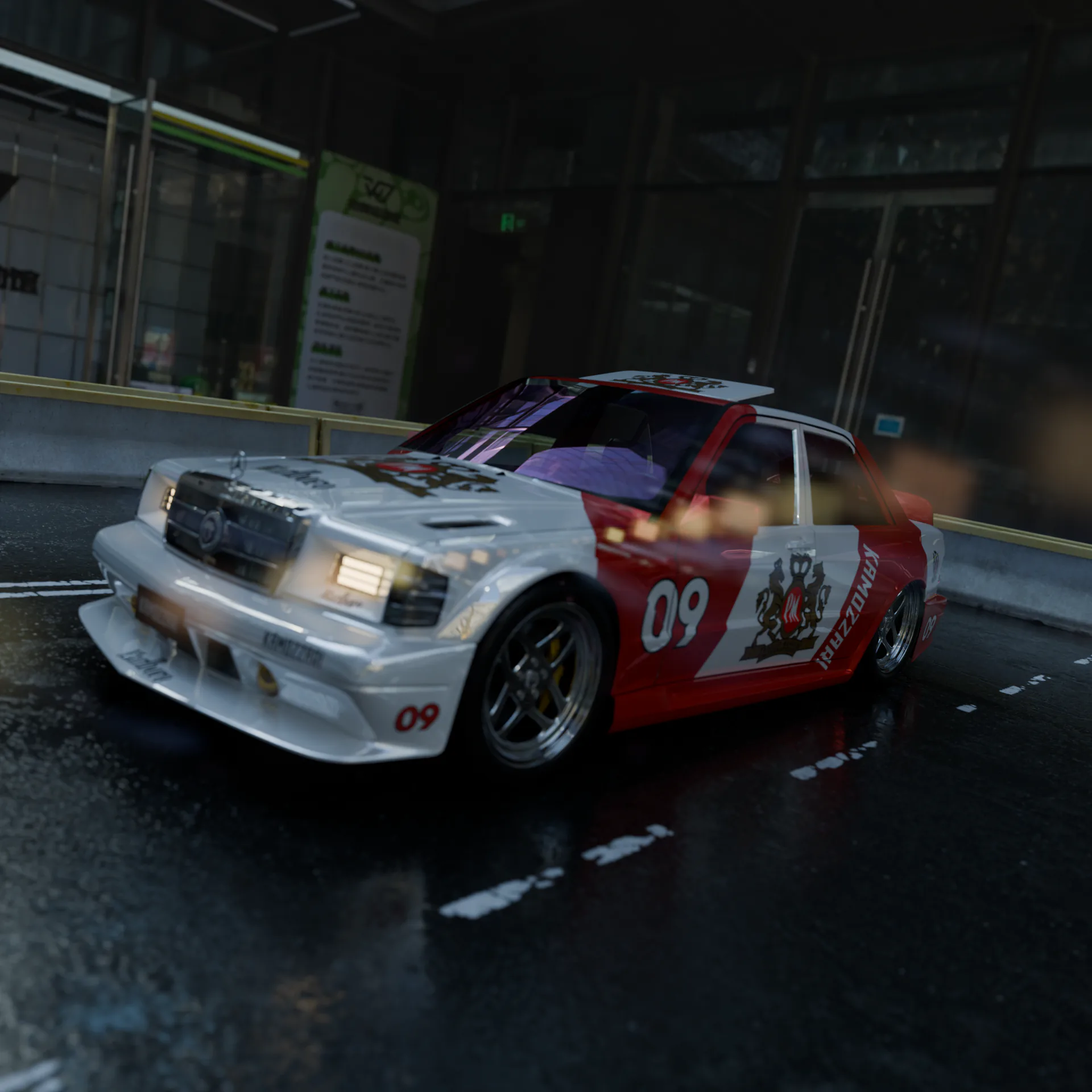 Mercedes 190 EVO render 8