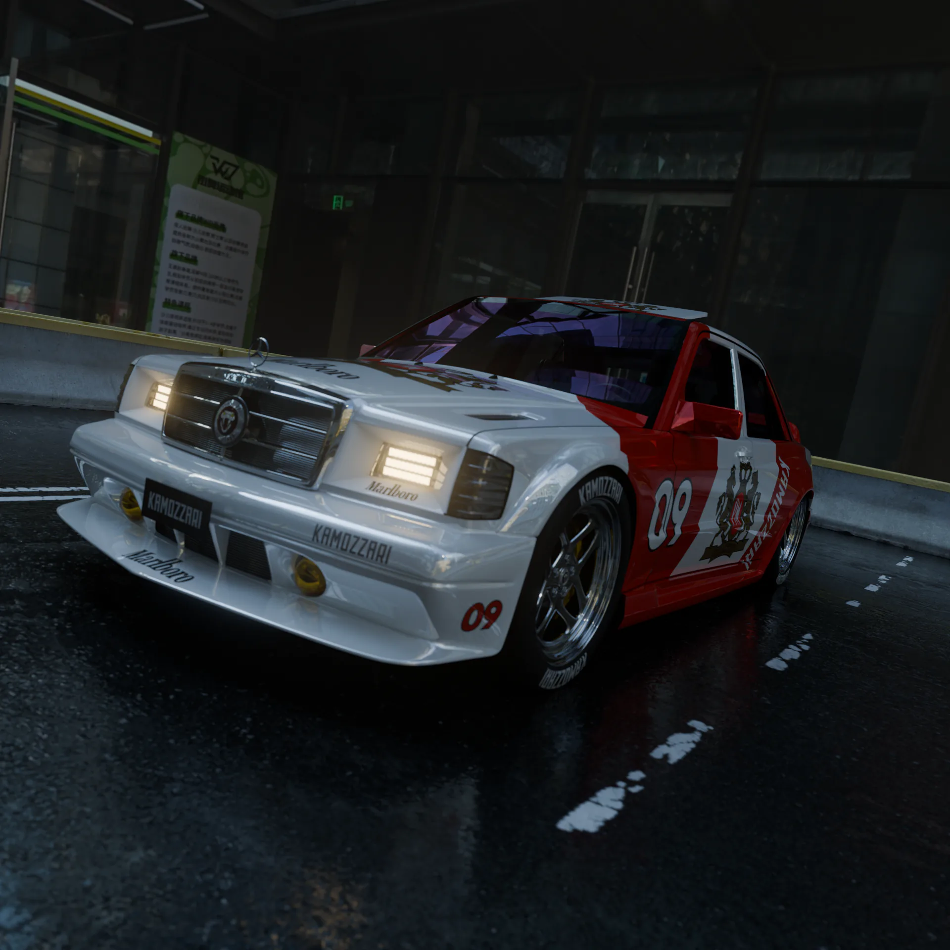 Mercedes 190 EVO render 3