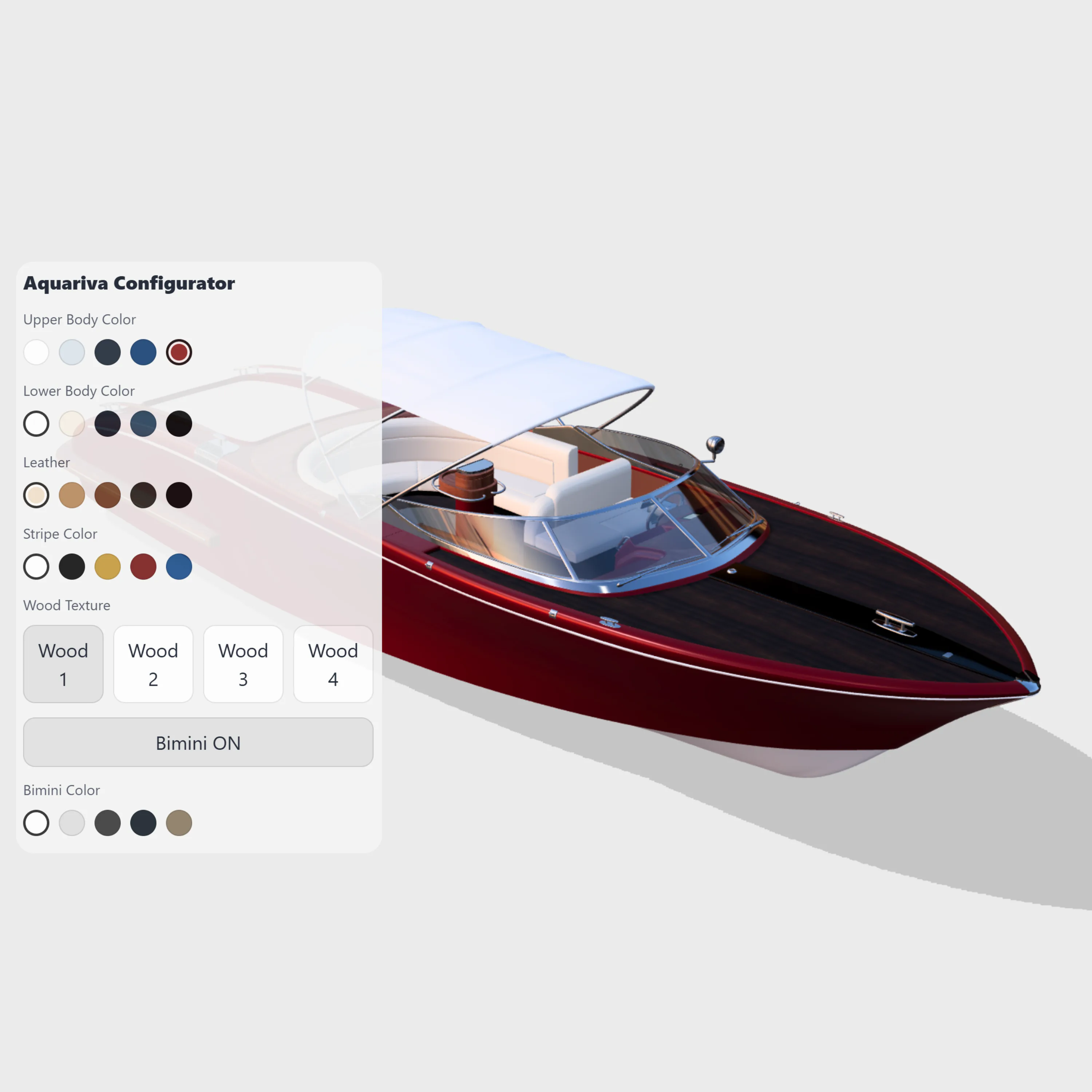 Aquariva configurator preview